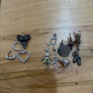 Lot of Sterling Silver Charms and Pendants